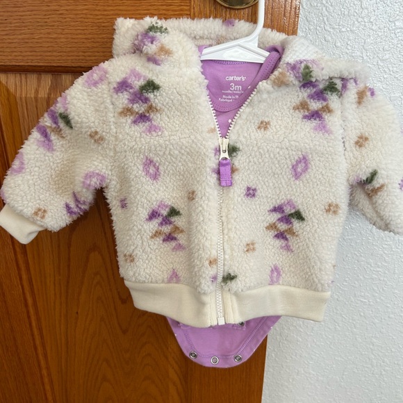 Carter's Other - Carter’s 2 piece Aztec Sherpa Outfit Set (Jacket and Onesie) 3 Month